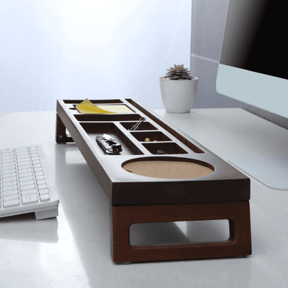 Crestovaub Walnut Desk Organizer