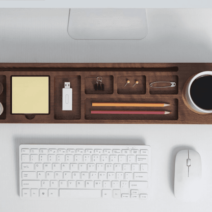Crestovaub Walnut Desk Organizer