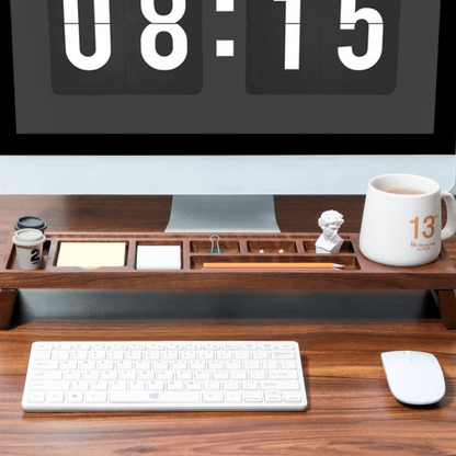 Crestovaub Walnut Desk Organizer