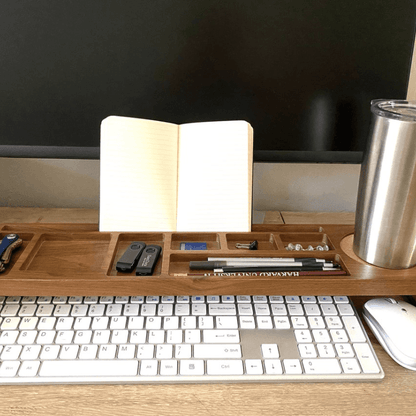 Crestovaub Walnut Desk Organizer