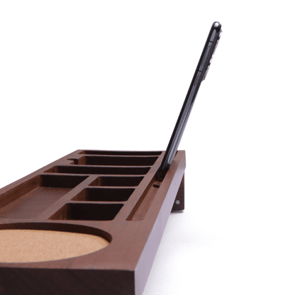Crestovaub Walnut Desk Organizer